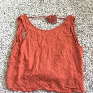 Flowy backless tank top